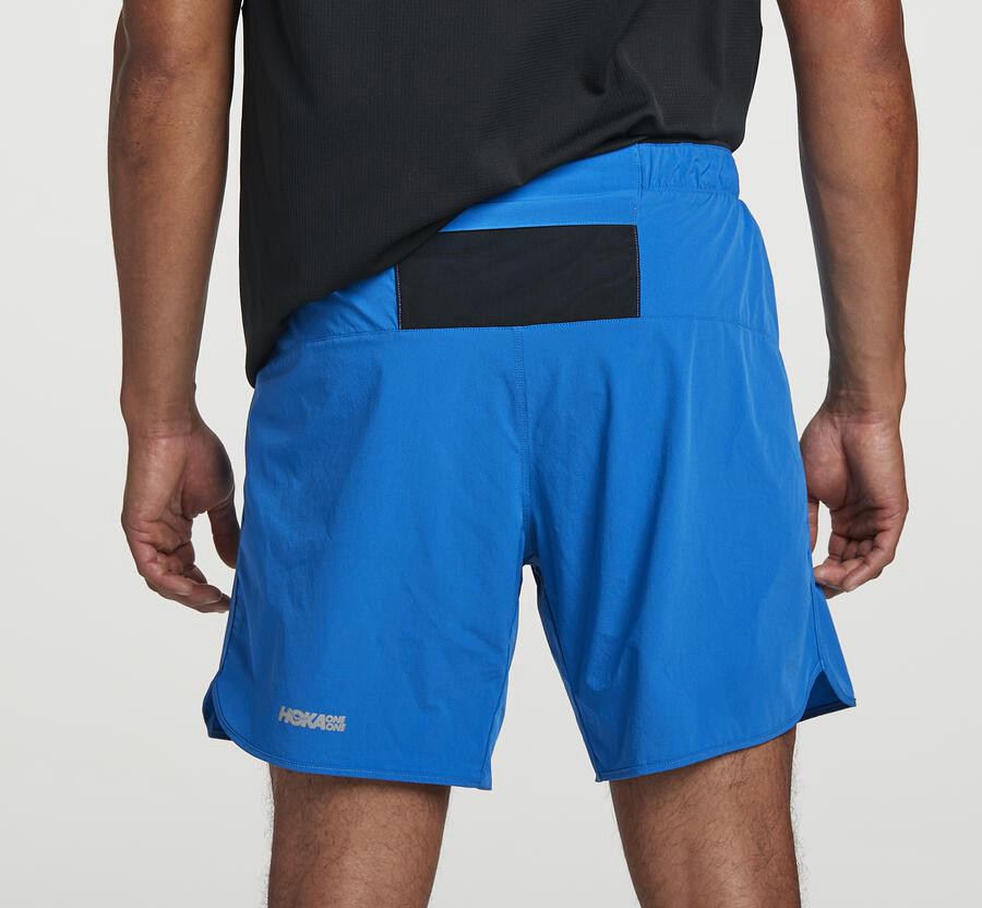 Hoka Australia One One Performance - Mens Shorts Blue - WMETL-8967